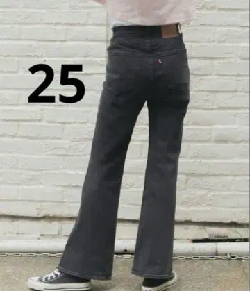 Levis70s HIGH FLARE 하이 웨스트 플레어 데님 블랙
