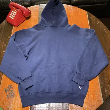 러셀 애슬레틱 Russell Athletic 후드티 M 네이비
