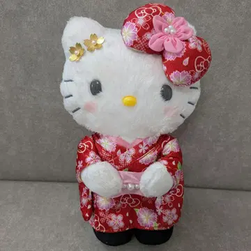 산리오 키티 벚꽃 기모노 봉제 인형
