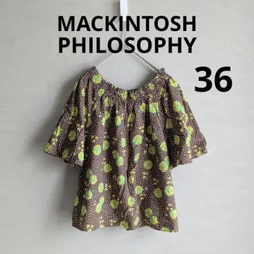 MACKINTOSH PHILOSOPHY/리버티 블라우스 브라운 도트