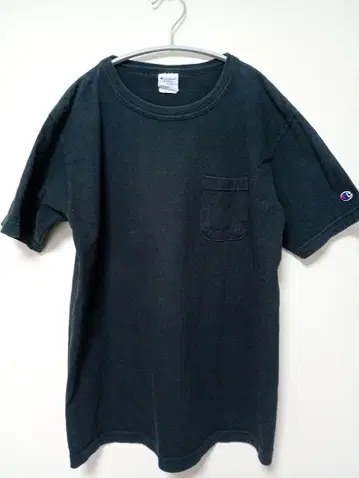 Champion T1011 블랙 티셔츠 챔피언 USA제 M