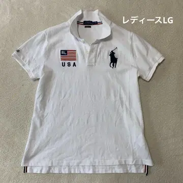 폴로 랄프로렌] 여성용 LG 피케 셔츠 빅 포니 성조기 USA