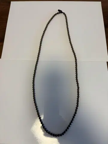 브론즈 비즈 롱 목걸이