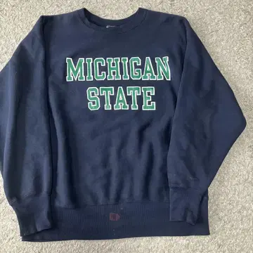 90s 리버스 위브 MICHIGAN STATE USA제 네이비 L