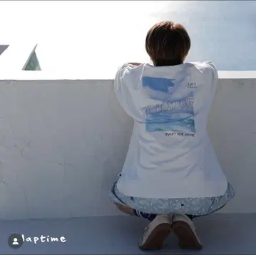Naptime 포토 프린트 빅 티셔츠