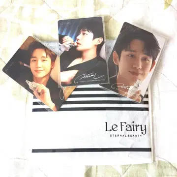 새상품 정혜인 Le Fairy 이벤트 혜택 트레이딩 카드 3장 & 손수건