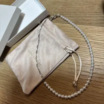 그랑 프리미엄 펄 만텔 체인 어시멘틀리 목걸이 새상품
