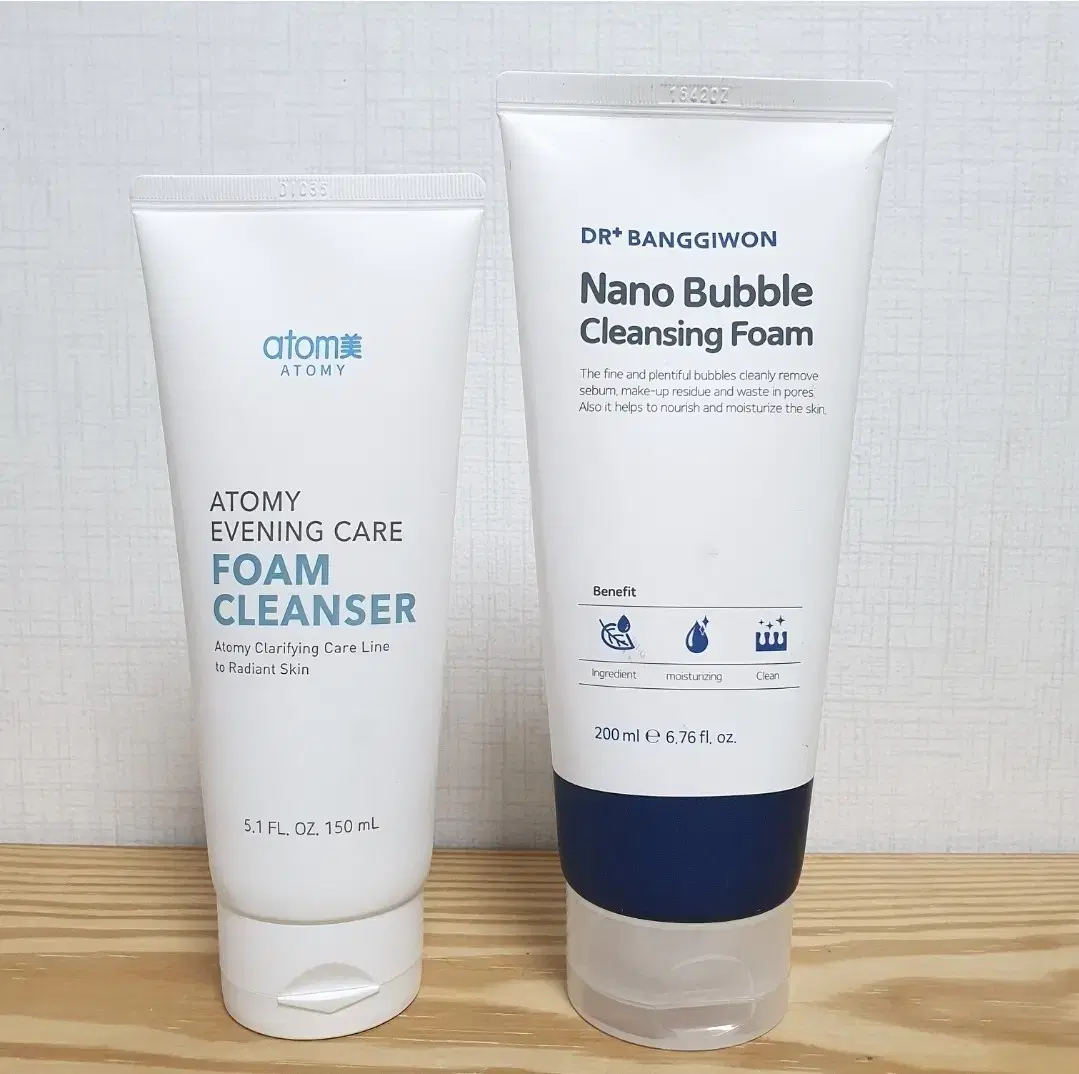 Two Cleansing Foam for 10,000 KRW - Atomy + Bang Ki Won Nano Bubble