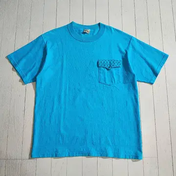 GOODWEAR 구 택 터콰이즈 버튼 BOXT 셔츠 블루 L