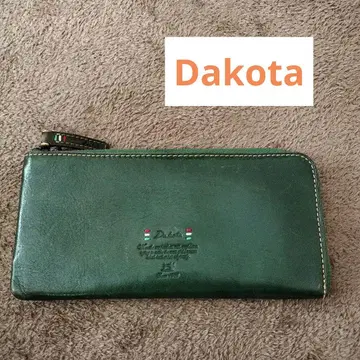 Dakota 다크 그린 가죽 장지갑