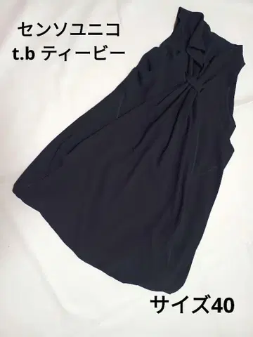 센소유니코 t.b 벌룬 원피스 튜닉 사이즈 40 블랙