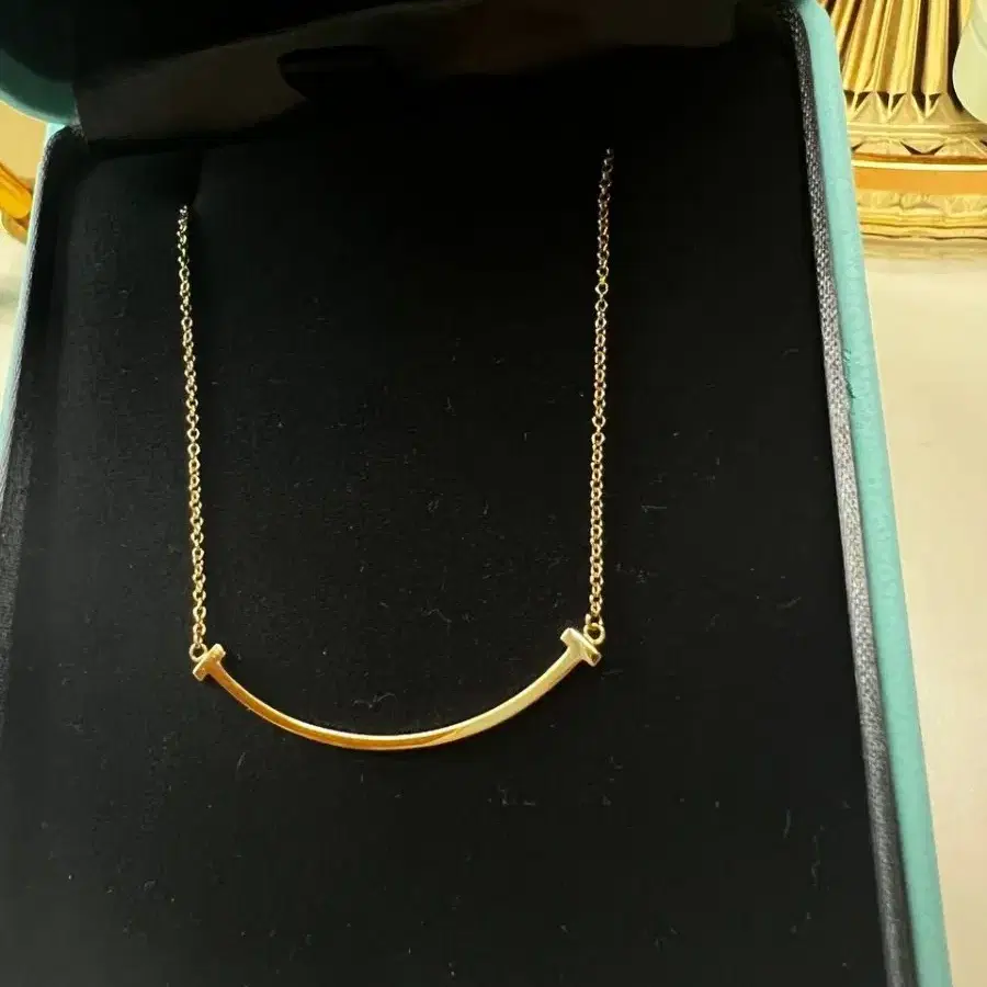 티파니앤코 스마일 목걸이 로즈골드 18k 정품 여성 목걸이