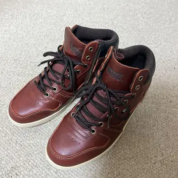 VANS 하이컷 스니커즈 합성 피혁 사이드 지퍼 29cm