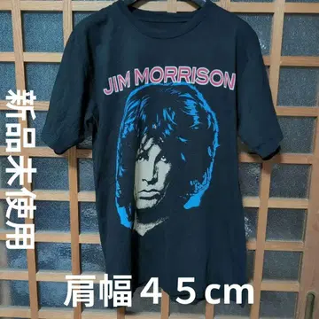 짐 모리슨 티셔츠 블랙 어깨 너비 45cm 데드스탁
