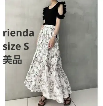 리엔다 바이어스 개더 플라워 J/W 플레어 SK rienda