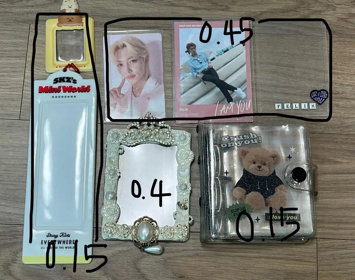 스키즈 굿즈 포카필릭스네시픽3차아이엠유앨범홀더 바인더 탑꾸 탑로더 증사