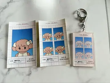 mikko 트레이딩 증명 사진풍 아크릴 키링 스티커 너트