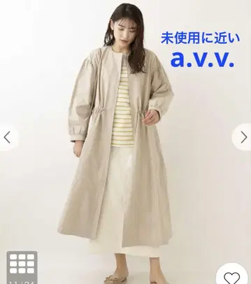 [미사용에 가까운] a.v.v. 아베베 노카라 라이트 코트