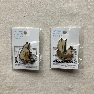 무민 머그 스토리 핀즈 핀 배지 2개 무민 아빠 무민