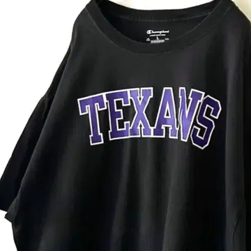 챔피온 텍사스 TEXANS 티셔츠 L 블랙 검정 구제 의류