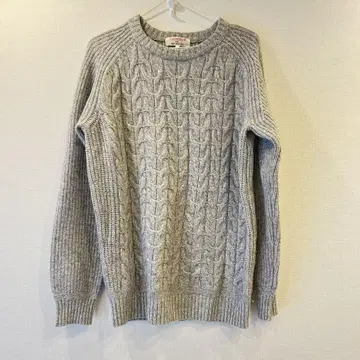 ABAHOUSE LANEROSSI 케이블 니트 그레이 48