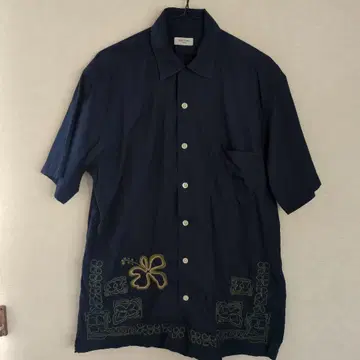 UNITEDARROWS 반팔 셔츠 꽃무늬 자수