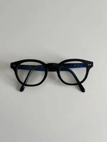 Zoff 클래식 안경 무도수 검은색 테두리 안경 블랙 UV 차단 렌즈