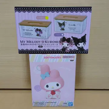 MY MELODY 클리어 티슈 케이스 마이멜로디 피규어 (미개봉)