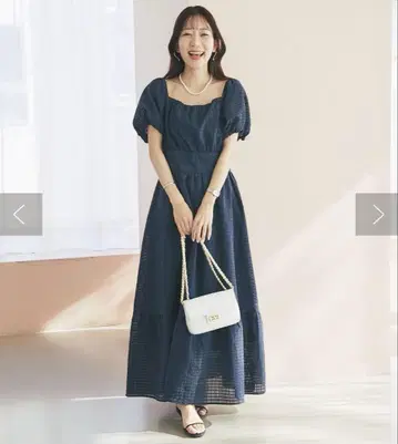 러브틱 모자 꽁지 시어 체크 퍼프 슬리브 원피스
