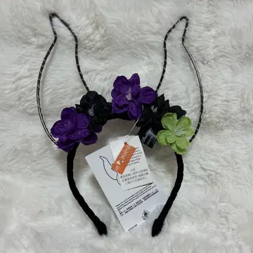홍콩 디즈니 말레피센트 머리띠 미사용 새상품 택 포함