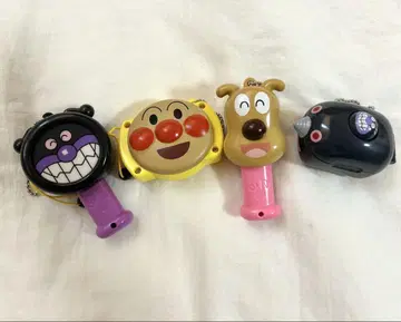 호빵맨 캐릭터 완구 키링 4종 세트