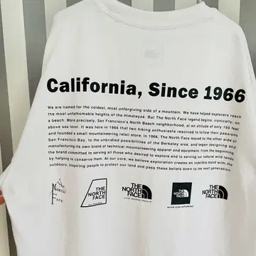 노스페이스 California 티셔츠