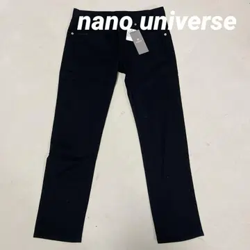 nano universe 스트레치 스키니 핏 블랙 데님