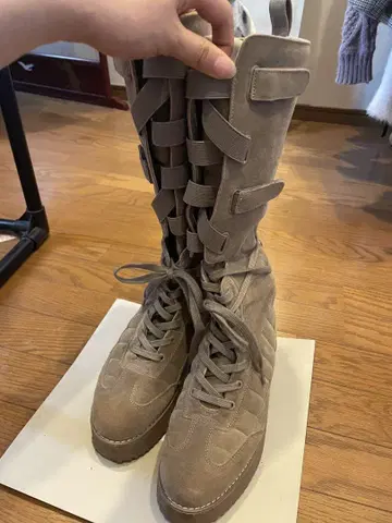 SLY SLY PLATFORM SNEAKER 롱 부츠 카키 L