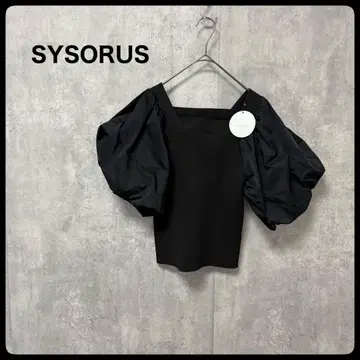 미사용 택 포함 SYSORUS 시소라스 포원 소매 탑 니트