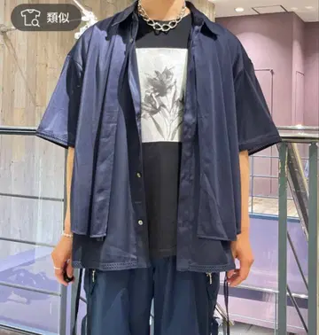 HARE 플라워 모티브 하쿠 프린트 티셔츠