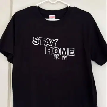 코만단테 이시이 STAY HOME 티셔츠 블랙