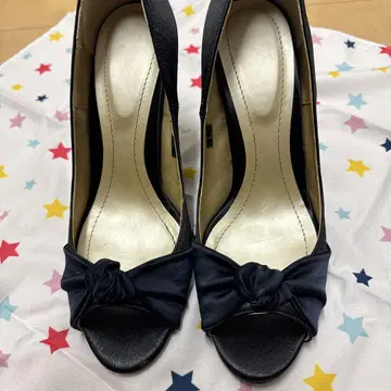 오픈토 펌프스 블랙 검정