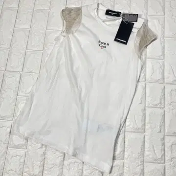 DSQUARED2 슬리브리스 티셔츠 XS 화이트