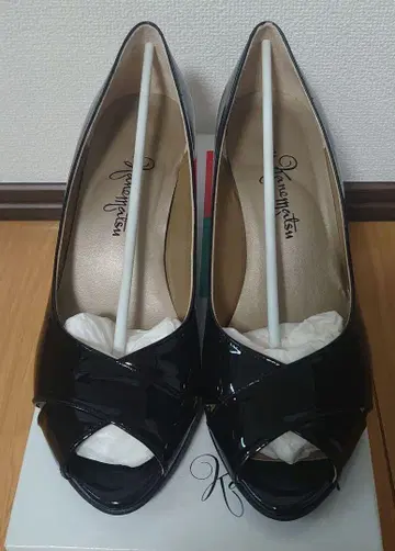 Kamakura 블랙 오픈토 펌프스 23cm