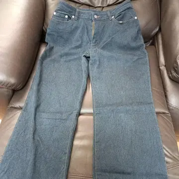 스트레이트 데님 다크 블루