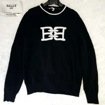 현행 모델에 가까운 컨디션 최상 BALLY 발리 블랙 스웨터 캐시미어