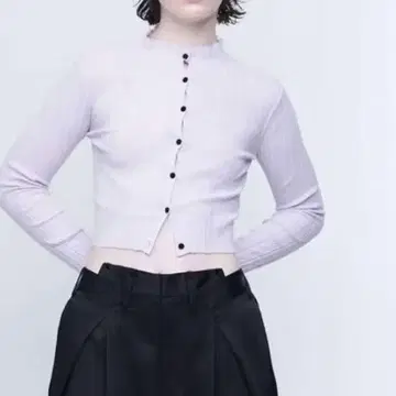 새상품 AEWEN MATOPH 시어 불규칙 리브 가디건