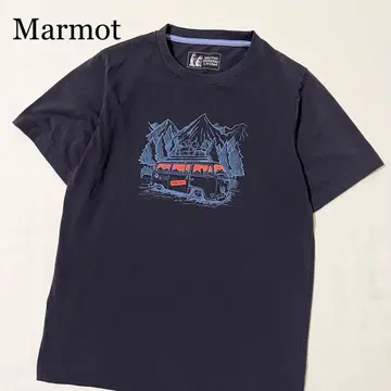 Marmot 마모트 아트 프린트 티셔츠 폴리에스테르 아웃도어