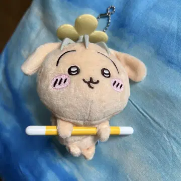 헬리콥터가 달린 봉제 인형 키링