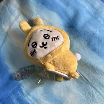 토끼 봉제 인형 스트랩 노랑
