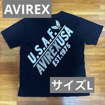 AVIREX U.S.A.F. 티셔츠 L 사이즈 블랙