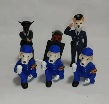 가챠 개 경찰관 6개 세트