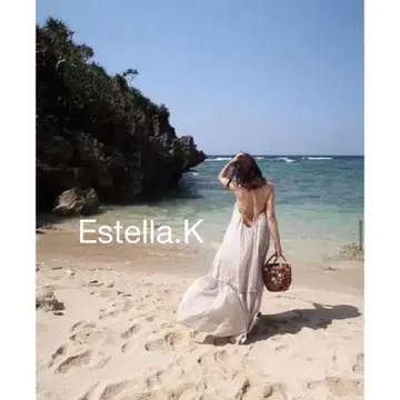 Estella.K 에스테라케이 드라마틱 서머 드레스 롱 원피스