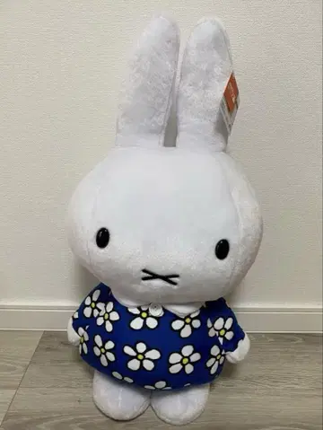 미피 특대 사이즈 봉제 인형 생일 꽃무늬 새상품급